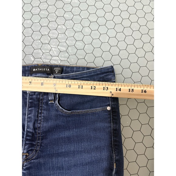 ATHLETA WOMENS SKINNY JEANS SIZE 6 SCULPTEK‎ MEDIUM WASH DENIM SLIM - Picture 8 of 12